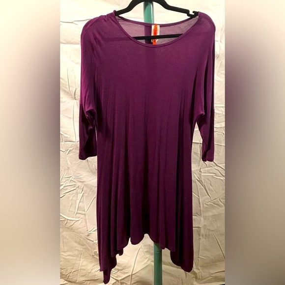 MOA USA Dresses & Skirts - 🆕💜NEW BOUTIQUE VERSATILE PURPLE DOLMAN TUNIC DRESS SZ S BY MOA 💜
